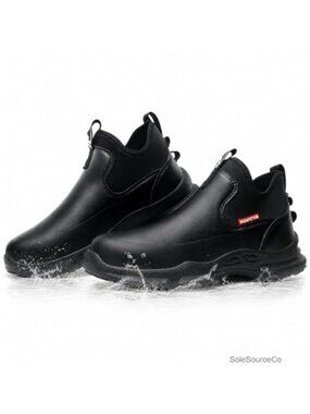 Waterproof Leather Chef Clogs Non Slip Nursing Food Service Work Shoes